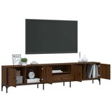 TV omarica s predalom rjav hrast 200x25x44 cm inženirski les | Shoptok.si