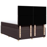  Krevet s oprugama i madracem tamnosmeđi 140 x 190 cm od tkanine | shoptok.hr