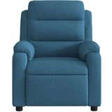  Naslanjač moder žamet | Shoptok.si