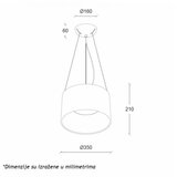 Vesta 632 VISILICA 24W 3000K CRNA | ePonuda.com