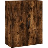  Visoka komoda dimljeni hrast 69,5x34x180 cm konstruiranog drva | shoptok.hr