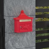  Stenska Poštna Škatla Rdeča 40,5 x 16 x 45 cm Lit aluminij, (5000133025) Cene