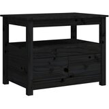 Stolić za kavu crni 71 x 49 x 55 cm od masivne borovine | shoptok.hr
