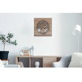  Li-Go 23537/DUB2 - LED prigušiva zidni sat LED/10W/5V 20000 mAh 42x42 cm hrast + daljinski upravljač | Eponuda.com
