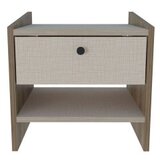Hanah home noćni ormarić berlin walnut beige | ePonuda.com