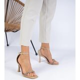 Gemre Golden elegant high-heeled sandals decorated with rhinestones Tarlina | ePonuda.com