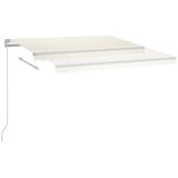 Tenda na ručno uvlačenje s LED svjetlima 400 x 350 cm krem | shoptok.hr