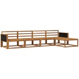 vidaXL Zunanja garnitura za sedenje 5 pcs Naravna Masiven les akacije, (5000279866) | Shoptok.si