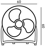  Podni ventilator VIENTO 100W/230V, sjajni hrom | Eponuda.com
