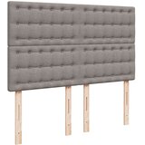 vidaXL Krevet s oprugama i madracem smeđesivi 140 x 190 cm od tkanine | shoptok.hr