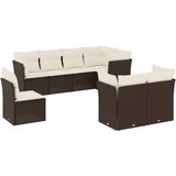  The Living Store Vrtna sedežna garnitura 8-delna z blazinami rjav poli ratan - Vrtna Sedežna Garniture, (21447571) | Shoptok.si