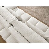 Bobochic Paris Bela sedežna garnitura iz šenilje 264 cm Ivane – | Shoptok.si