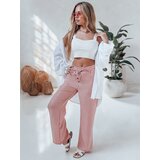 DStreet Spodnie damskie materiałowe wide leg LINESSA różowe | Shoptok.si