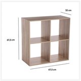 Five stalak sa 4 police 67,5x32x67,5cm drvo natural ( 138908 ) Cene