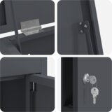  Sandučić za pakete Antracit 44.5 x 29 x 110.5 cm Čelik | shoptok.hr