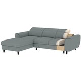 ELTAP Tamno siva baršunasti sklopiva/s prostorom za odlaganje kutna garnitura (s lijevim kutom/s ležaljkom) Foble – | shoptok.hr