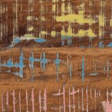vidaXL Višebojni stolić za kavu 90x50x38 cm puno drvo obrađeno | shoptok.hr
