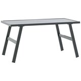 vidaXL 3-dijelni set vrtnih klupa s jastucima crni čelični | shoptok.hr