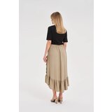 Marisse Olive Ruffle Skirt | shoptok.hr