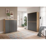 Livetastic Garderoban Omara Scarpa, Barva Hrasta, Antracit, 2 Kos | Shoptok.si