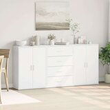 vidaXL Komoda 3 kosi bela 60x31x84 cm inženirski les | Shoptok.si