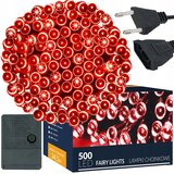 springos 500 LED LUČK ZA BOŽIČNO JELKO, ZUNANJE/NOTRANJE, SVETLOBNA GIRLANDA, 34,5 m, RDEČA, (21638689) | Shoptok.si