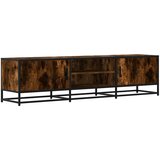 TV ormarić dimljeni hrast 160x35x41cm konstruirano drvo i metal | Eponuda.ba