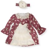 Vrabac Haljina za bebe Mio 3572, Bordo Cene