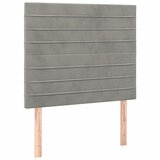  Krevet box spring s madracem LED svjetlosivi 120x200 cm baršun | shoptok.hr