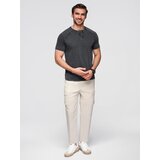 Ombre Men's t-shirt with henley neckline | Shoptok.si