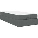 vidaXL Konstrukcija postelje Temno siva 100 x 200 cm blago | Shoptok.si