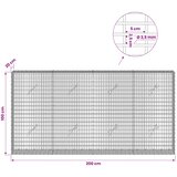  Gabion s žicom debljine 3,5 mm i mrežom 5x2,5 cm 200x20x100 cm | shoptok.hr
