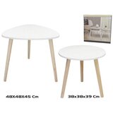  STOLOVI SET 2/1 48*48*45 CM BIJELI Cijene