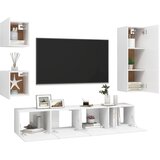  5-dijelni set TV ormarića bijeli od konstruiranog drva | shoptok.hr