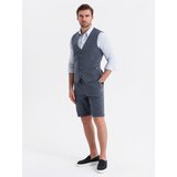 Ombre Men's elegant set suit vest + shorts | Shoptok.si
