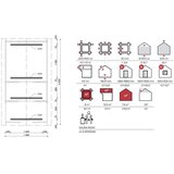 Male kuće Vanjska sauna LAHTI 400 × 200 cm sa šindrom | shoptok.hr