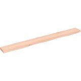  Zidna polica 100 x 10 x 2 cm od neobrađene masivne hrastovine | shoptok.hr
