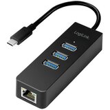 Logilink USB 3.2 Gen 1 Hub, 3-port, USB-C - gigabit ethernet ( 5101 ) Cene