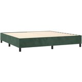  Krevet s oprugama i madracem tamnozeleni 200x200 cm baršunasti | shoptok.hr
