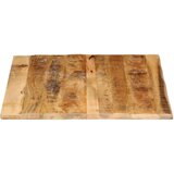 Stolna Mizna plošča 90x80x3,8 cm naraven rob trden robusten mangov les, (21410835) | Shoptok.si