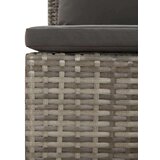  Sedežna garnitura 2-delna z blazinami poli ratan siva | Shoptok.si