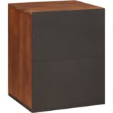 vidaXL kopalniška omarica s polico s shranjevanjem z vrati rjava 38 x 33.5 x 48 cm | Shoptok.si