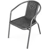  Set vrtnog namještaja: stol + 2 stolice od tehnoratana, sive boje | shoptok.hr