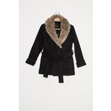 Dewberry Z8001 GIRL BOY COAT-BLACK Cene