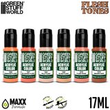 Green Stuff World Paint Set - Flesh Tones (Box x6) | Eponuda.com