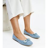 Gemre Blue ballerinas with a bow Gaillou | Shoptok.si