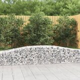  Obokane gabion košare 4 kosi 400x50x40/60 cm pocinkano železo Cene