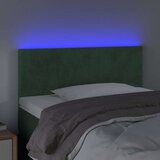  Uzglavlje tamnozeleno 100x5x78/88 cm baršunasto | shoptok.hr