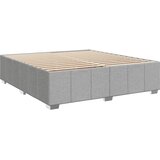  LED okvir za krevet s madracem Svjetlosiva 200 x 200 cm Tkanina | shoptok.hr