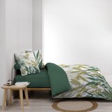 Douceur d intérieur Bela/zelena bombažna posteljnina za zakonsko posteljo/podaljšana 240x220 cm Otika – | Shoptok.si
